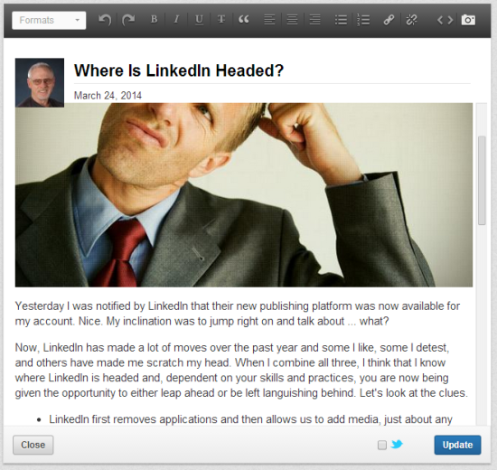 LinkedIn publishing is where preparation meets opportunity